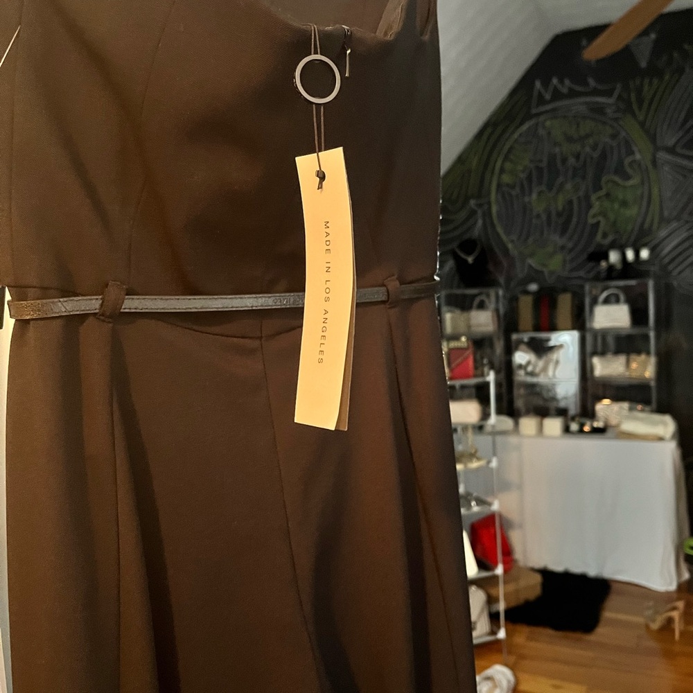NWT Black Halo Lena jumpsuit, black, size 2 - Picture 3 of 5